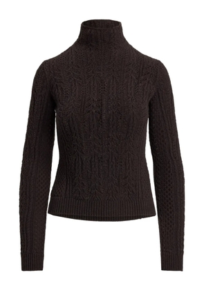 Ralph Lauren Collection pointelle-knit cashmere sweater - Brown