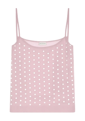 DRIES VAN NOTEN embellished slip top - Pink