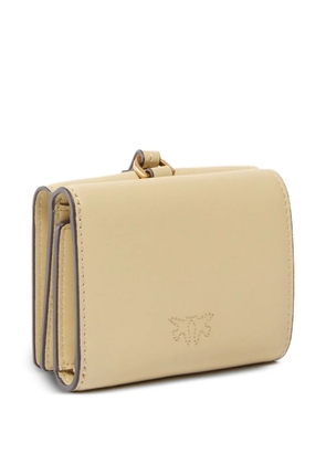 PINKO logo leather wallet - Yellow