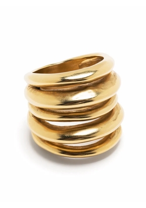 Goossens spirale 24kt gold-plated ring