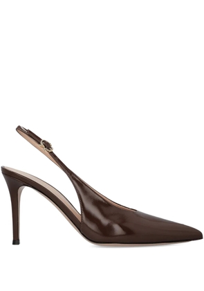 Gianvito Rossi 85mm Robbie slingback pumps - Brown