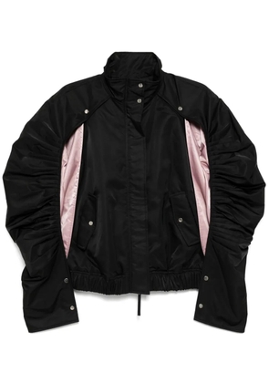 Besfxxk cut-out bomber jacket - Black