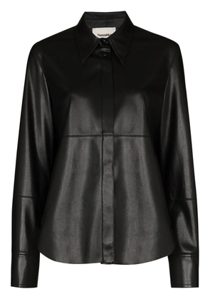 Nanushka button-up long-sleeve shirt - Black