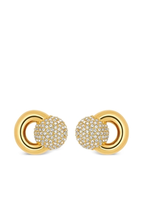 Oscar de la Renta crystal-embellished earrings - Gold