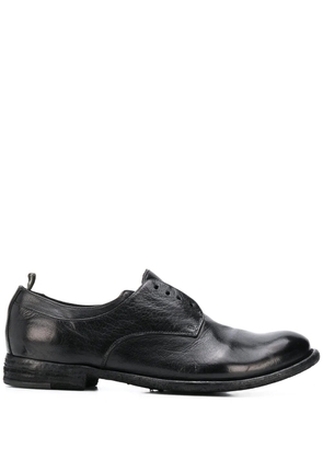 Officine Creative textured laceless Oxford shoes - Black