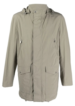 Brunello Cucinelli hooded waterproof jacket - Green