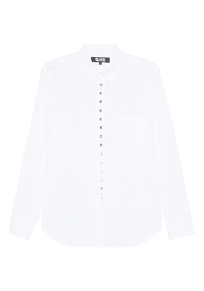 Black Comme Des Garçons cotton shirt - White