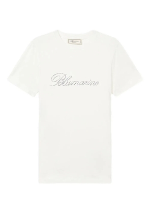 Blumarine crystal-embellished T-shirt - White