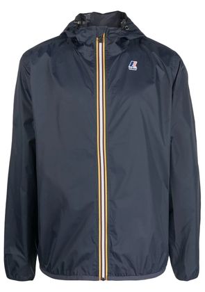 K-Way R&D Le Vrai logo-patch hooded jacket - Blue
