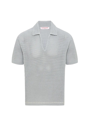 Orlebar Brown Batten stitch polo shirt - Grey