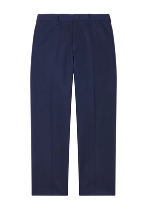 Paul Smith flat-front belt-loops trousers - Blue