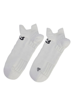 Y-3 logo-detail socks - White