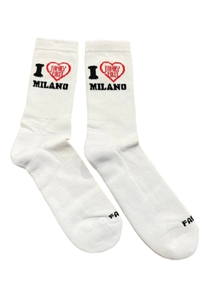 Family First Family First heart socks - White