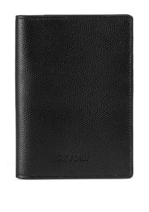 Doucal's leather passport holder - Black