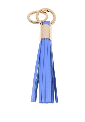 Lancel leather tassel keyring - Blue