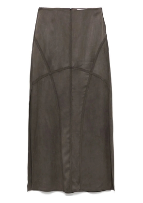 YEHUAFAN panelled skirt - Neutrals