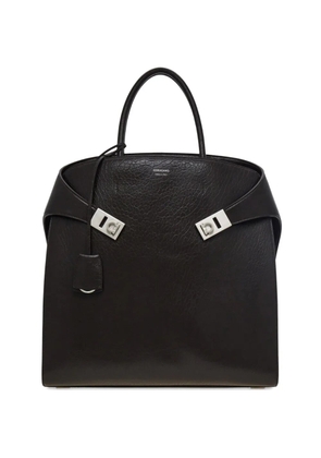 Ferragamo Hug Gancini-buckle tote bag - Brown