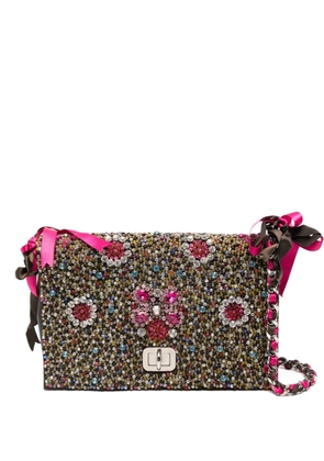 Le Silla crystal-embellished shoulder bag - Brown