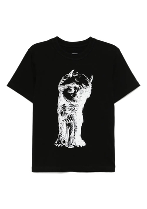 sacai printed T-shirt - Black