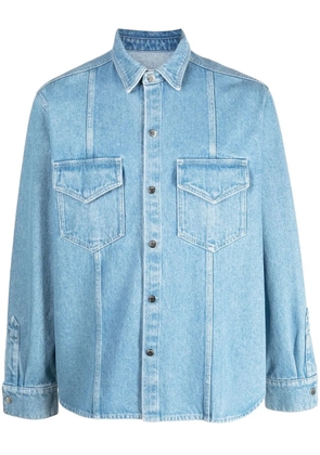 Nanushka button-up denim shirt - Blue