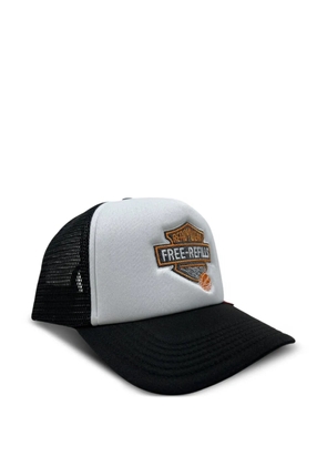 Free Refills Harley embroidered trucker cap - White