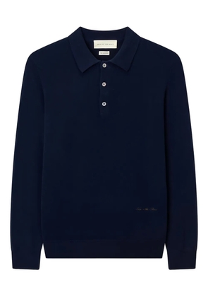 Man On The Boon. cashmere polo shirt - Blue