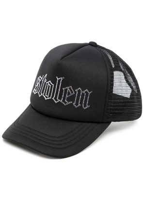 Stolen Girlfriends Club gothic-logo trucker hat - Black