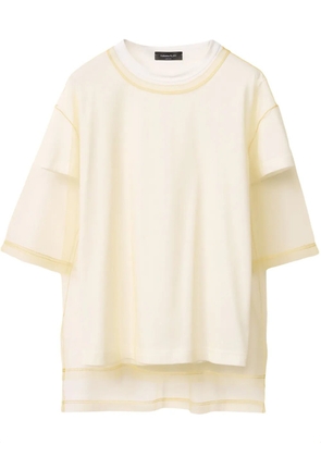 Fabiana Filippi layered T-shirt - Neutrals