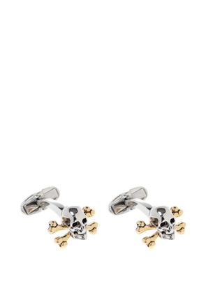 Paul Smith skull crossbones-motif cufflinks - Silver