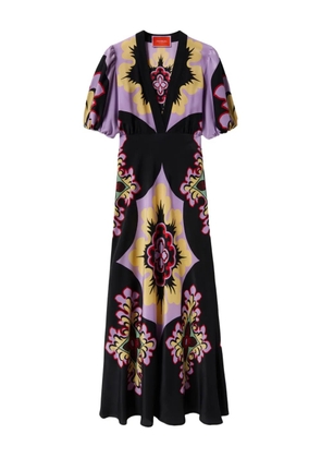 La DoubleJ floral-print dress - Purple