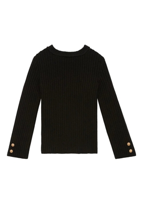 ISABEL MARANT ribbed button-detail sweater - Black
