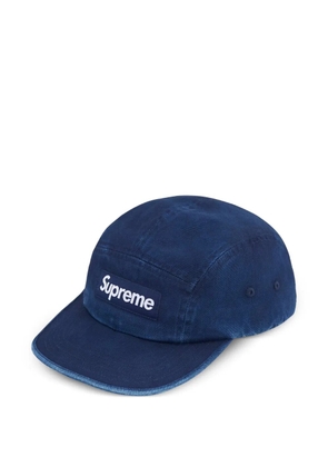Supreme Washed Chino twill camp cap - Blue