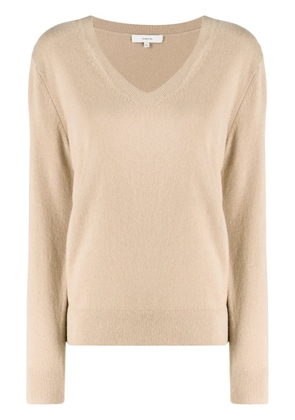 Vince V-neck knitted jumper - Brown