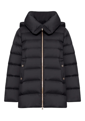 Moorer quilted hooded jacket - Black