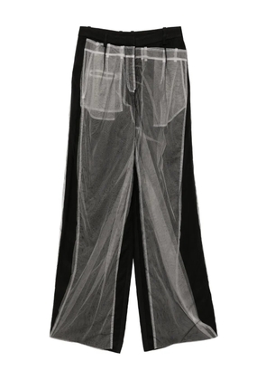 Quetsche tulle-embellished trousers - Black