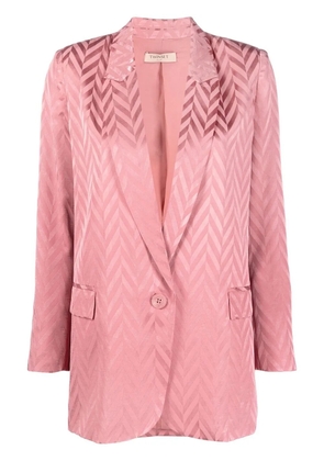 TWINSET chevron-print blazer - Pink