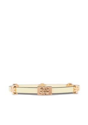 Tory Burch logo-plaque bracelet - Yellow
