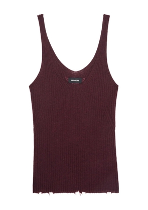 Zadig&Voltaire ribbed tank top - Red