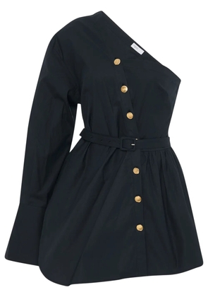 Rosetta Getty asymmetric one-shoulder shirt - Black