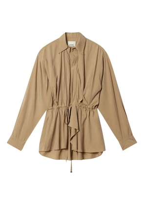ISABEL MARANT Keren drawstring detail jacket - Neutrals