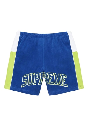 Supreme Terry logo lettering basketball short - Blue
