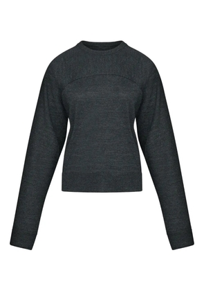 MM6 Maison Margiela crew-neck long-sleeve T-shirt - Grey