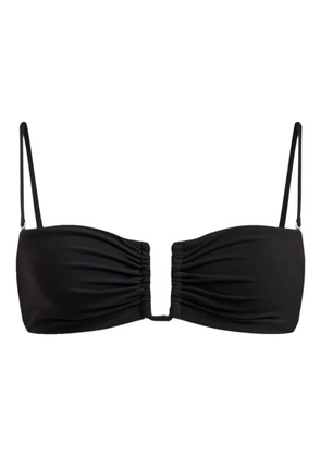 12 STOREEZ rectangular-shape bikini top - Black