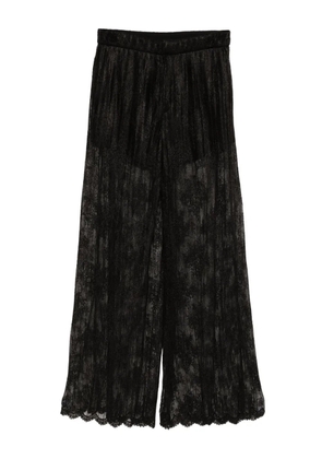 Quetsche pleated lace trousers - Black