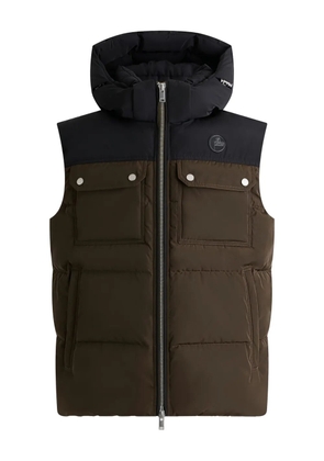 Fusalp hooded quilted bomber vest - Brown