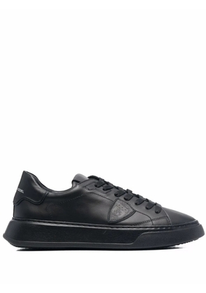 Philippe Model Paris Temple Veau low-top leather sneakers - Black