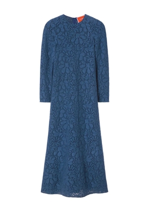La DoubleJ long-sleeve lace maxi dress - Blue