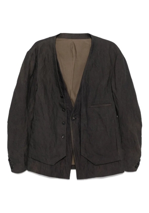 Devoa single-breasted jacket - Grey