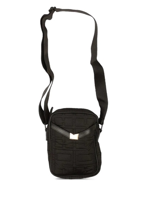 RHUDE monogram-pattern shoulder bag - Black