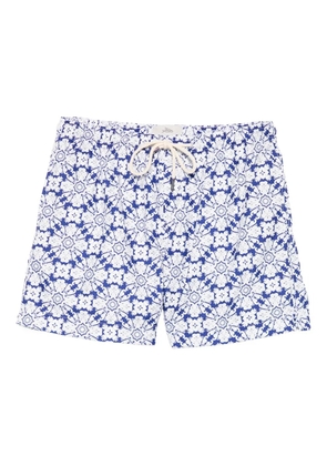 PENINSULA SWIMWEAR patterned drawstring swim shorts - Blue